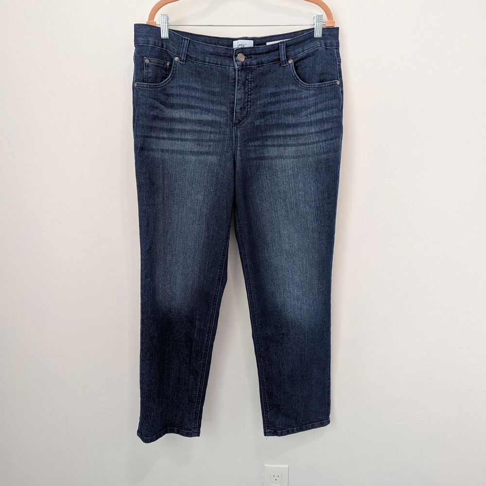 Just My Size Blue Ankle Cropped Jeans with Stretch